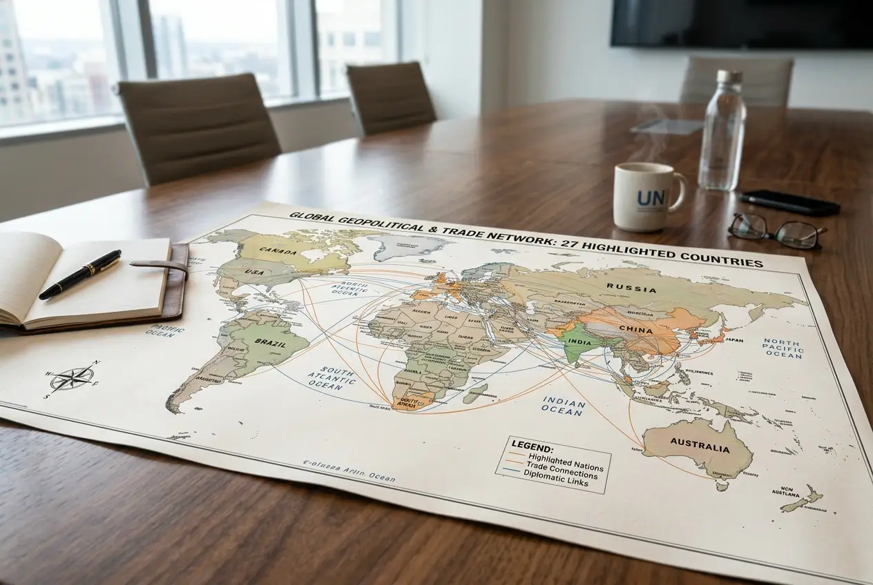 Commingling jurisdictions map showing 27 countries feeding into World Pool