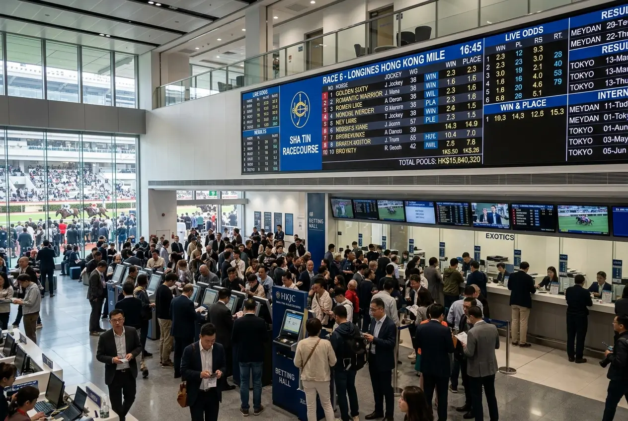 Hong Kong Jockey Club HKJC pari-mutuel pool operations centre