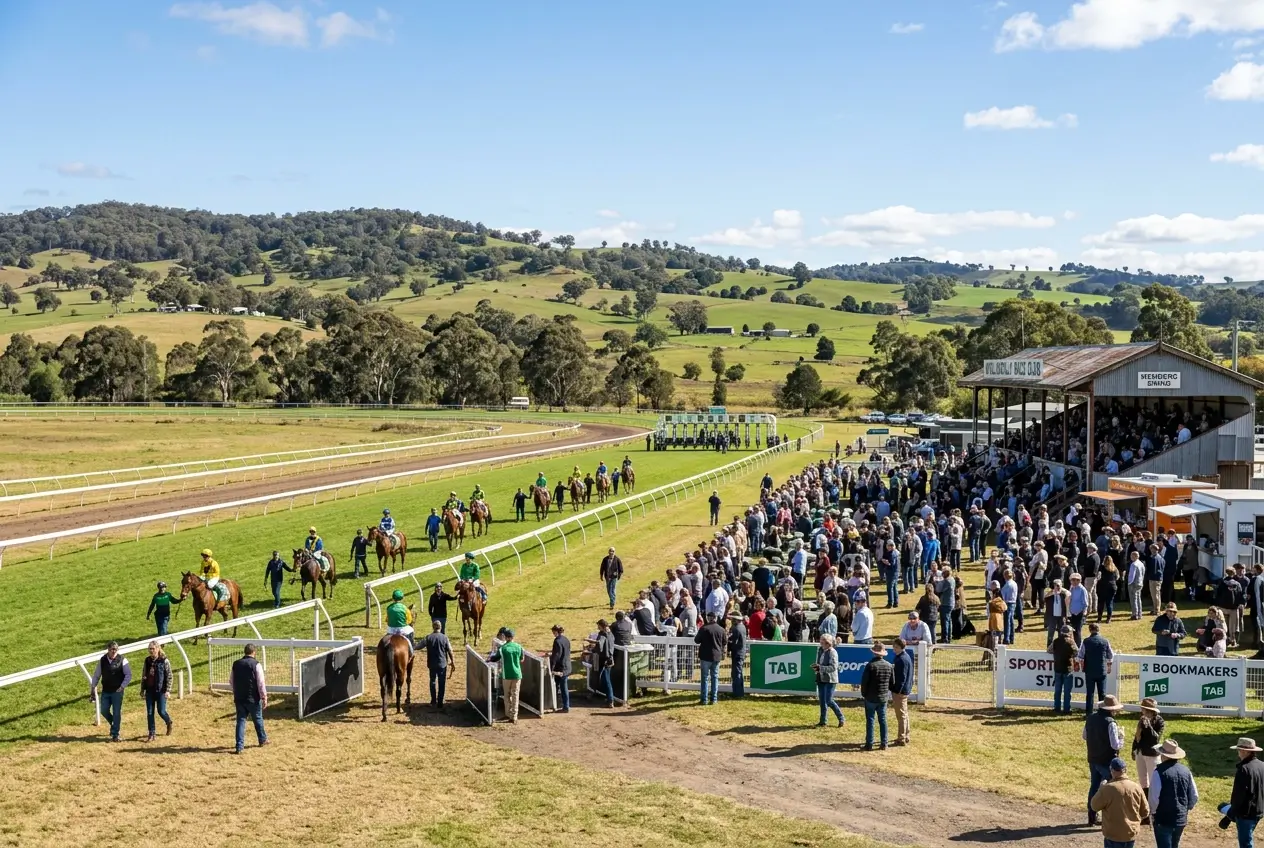 Provincial Australian race meeting small field early races