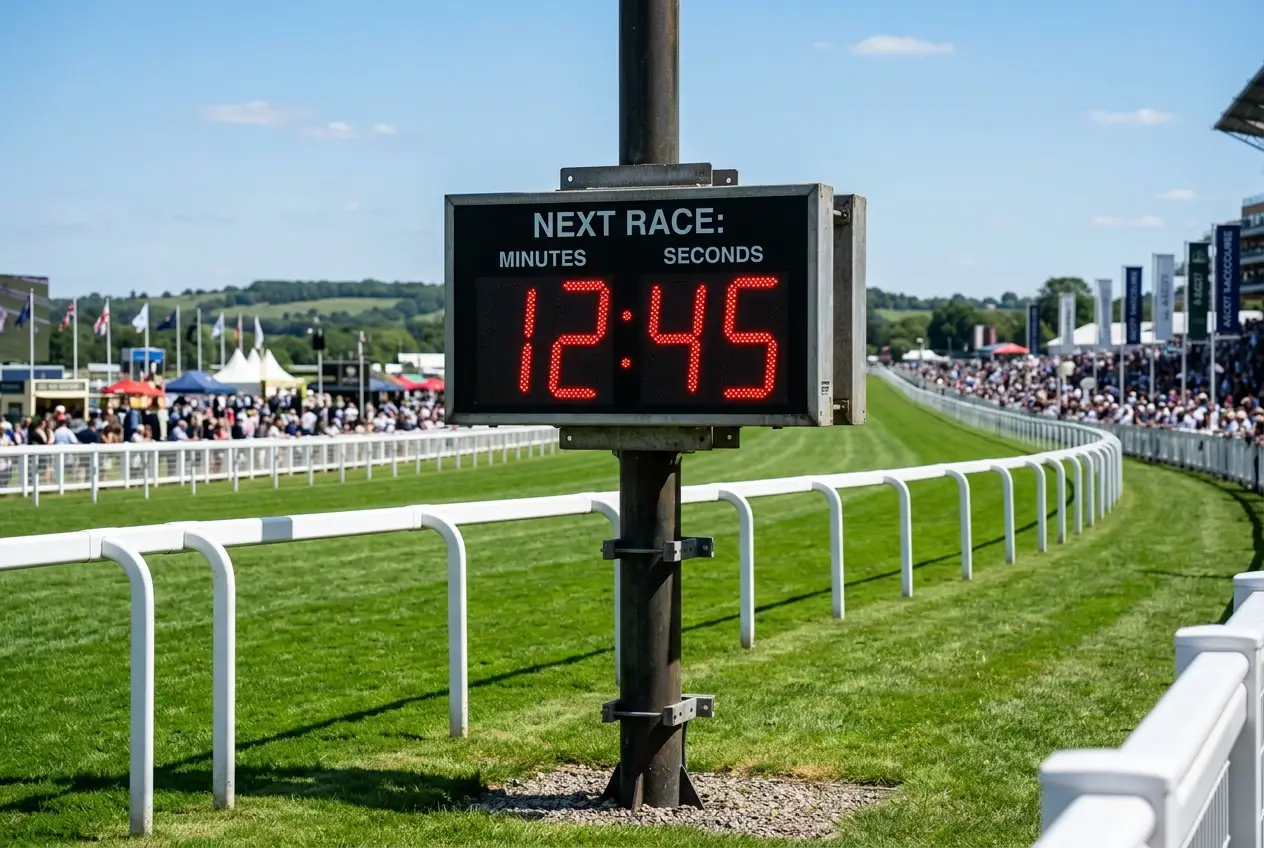 Queue of punters at on-course Tote windows at a British racecourse on busy race day