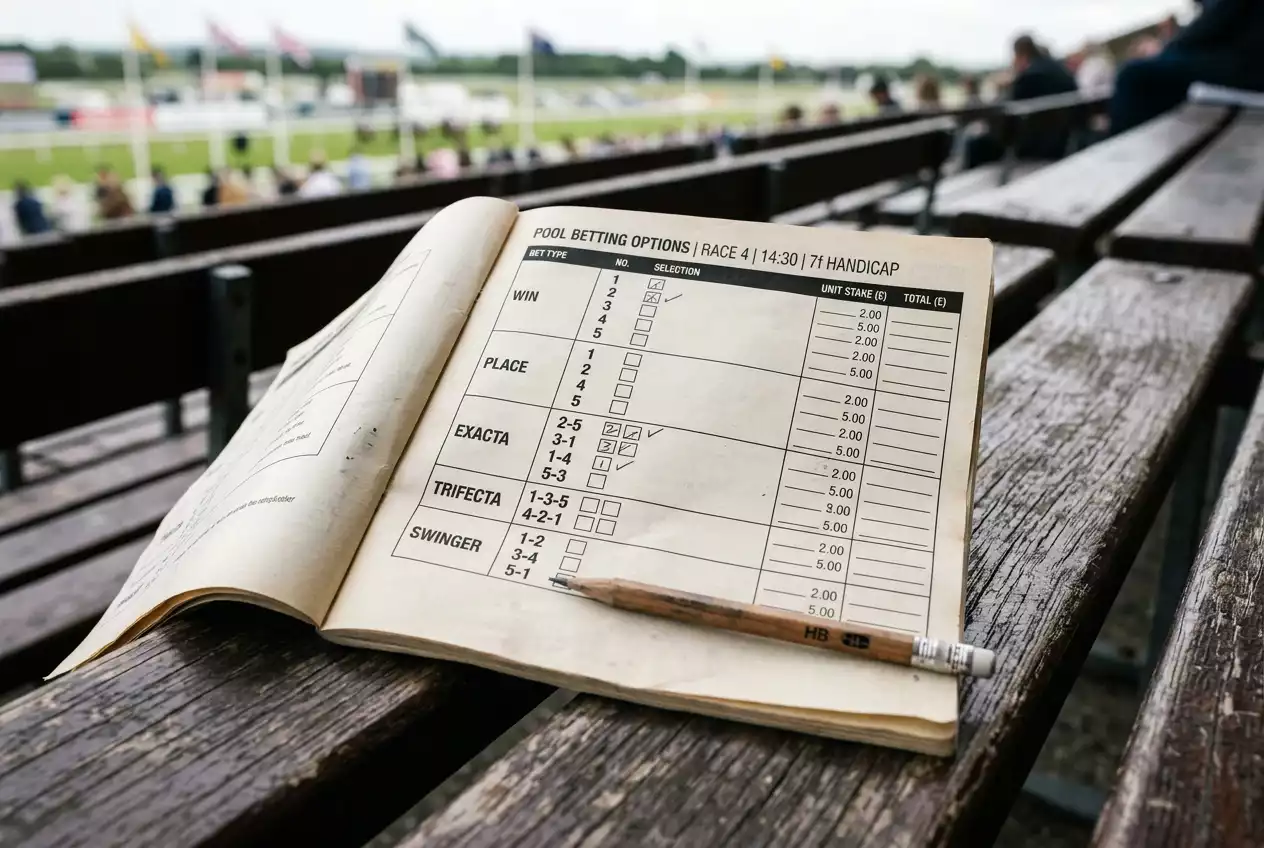 Racecard showing UK Tote pool bet options including Quadpot, Placepot and Jackpot